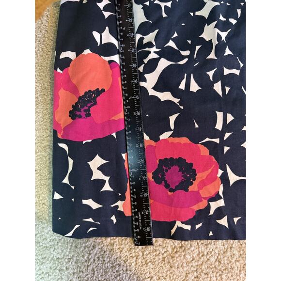 Nine West Sleeveless Floral Dress Size 10 White Black Party Cocktail C717 - Picture 10 of 11